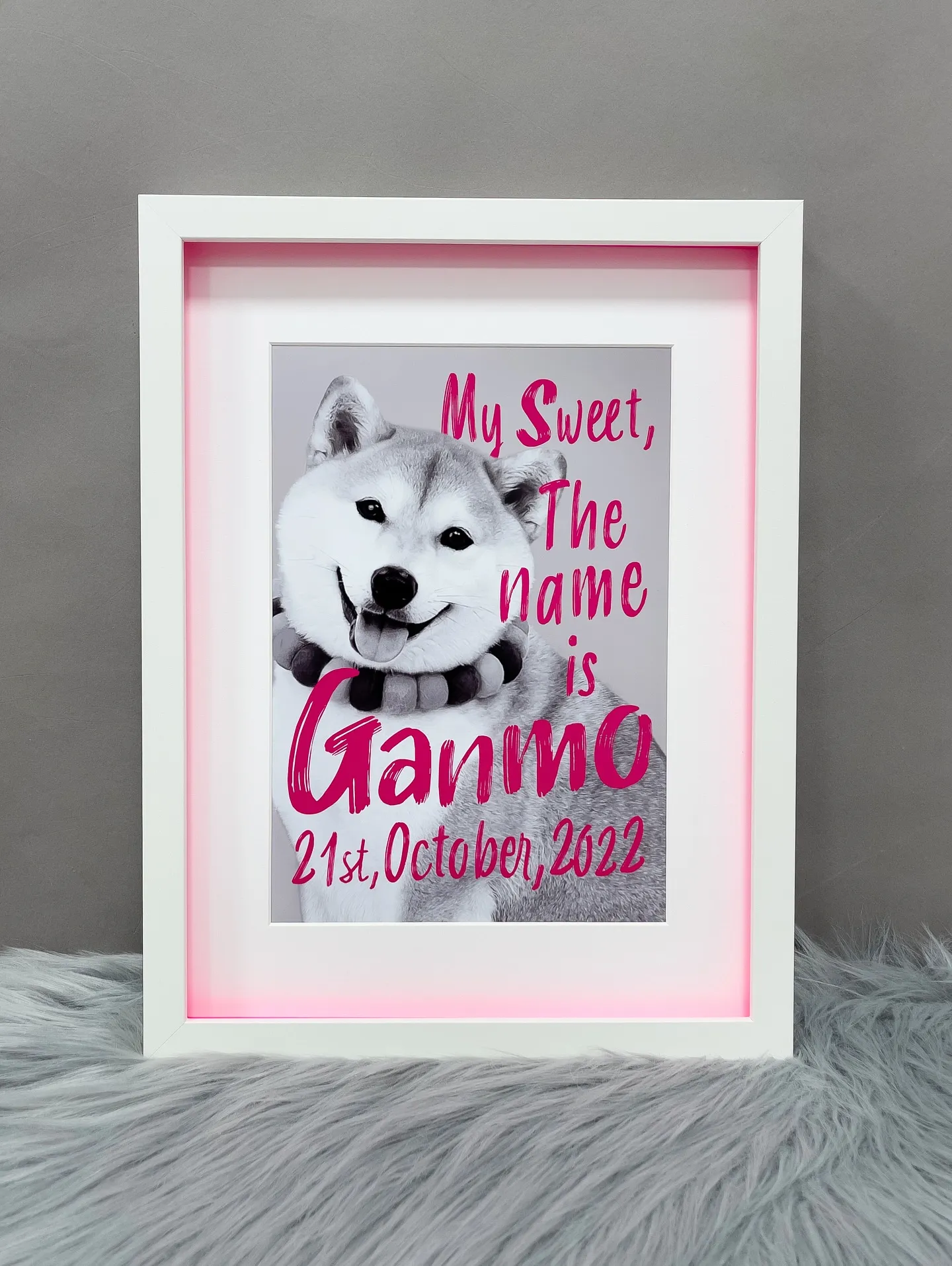 【ビビッドPainting ARTポスター／ネオンピンク／A...