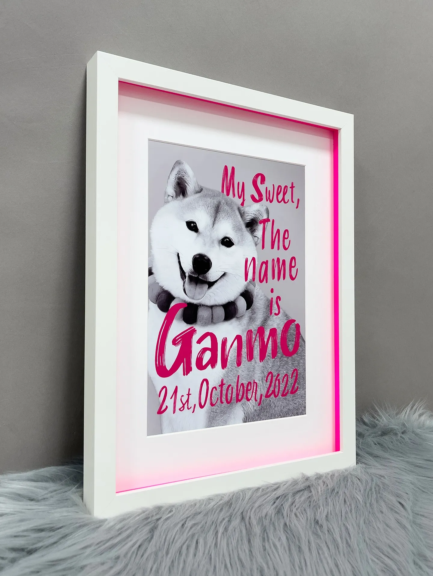 【ビビッドPainting ARTポスター／ネオンピンク／A...