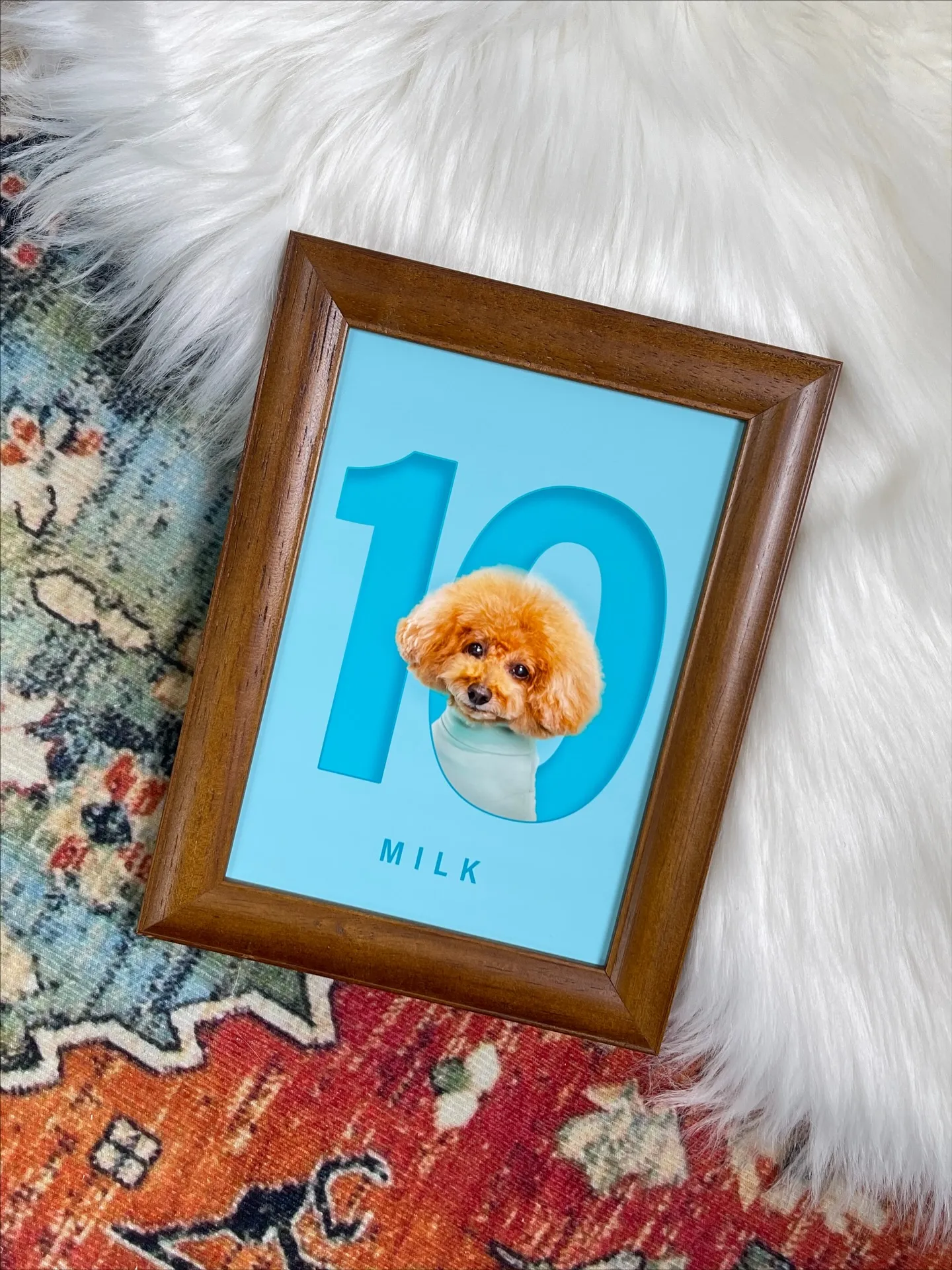 【ナンバーARTポスター／2L額縁／1頭デザイン】