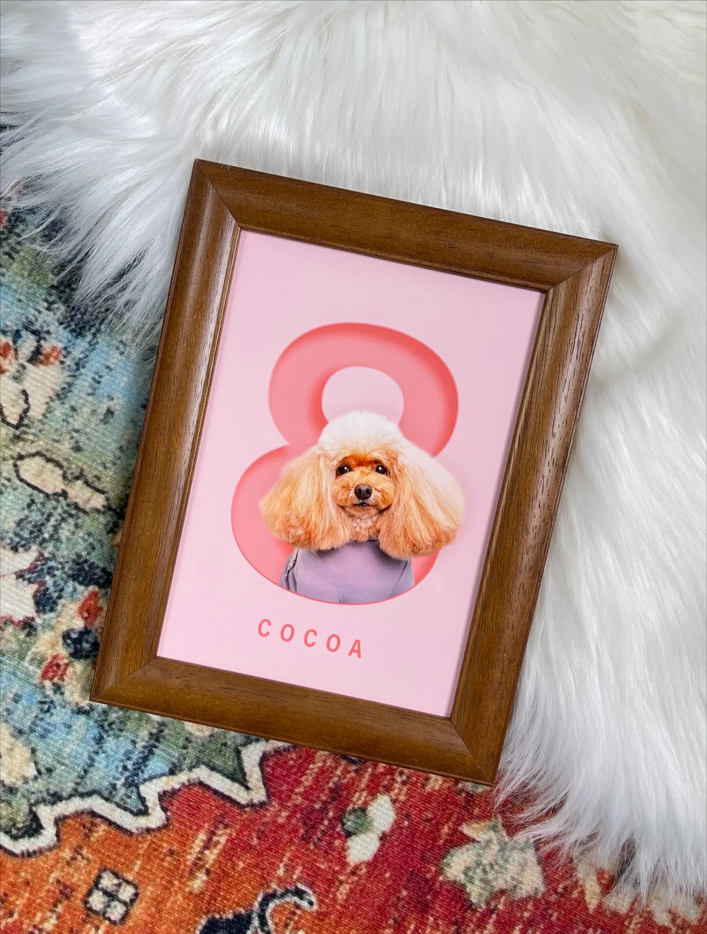 【ナンバーARTポスター／2L額縁／1頭デザイン】