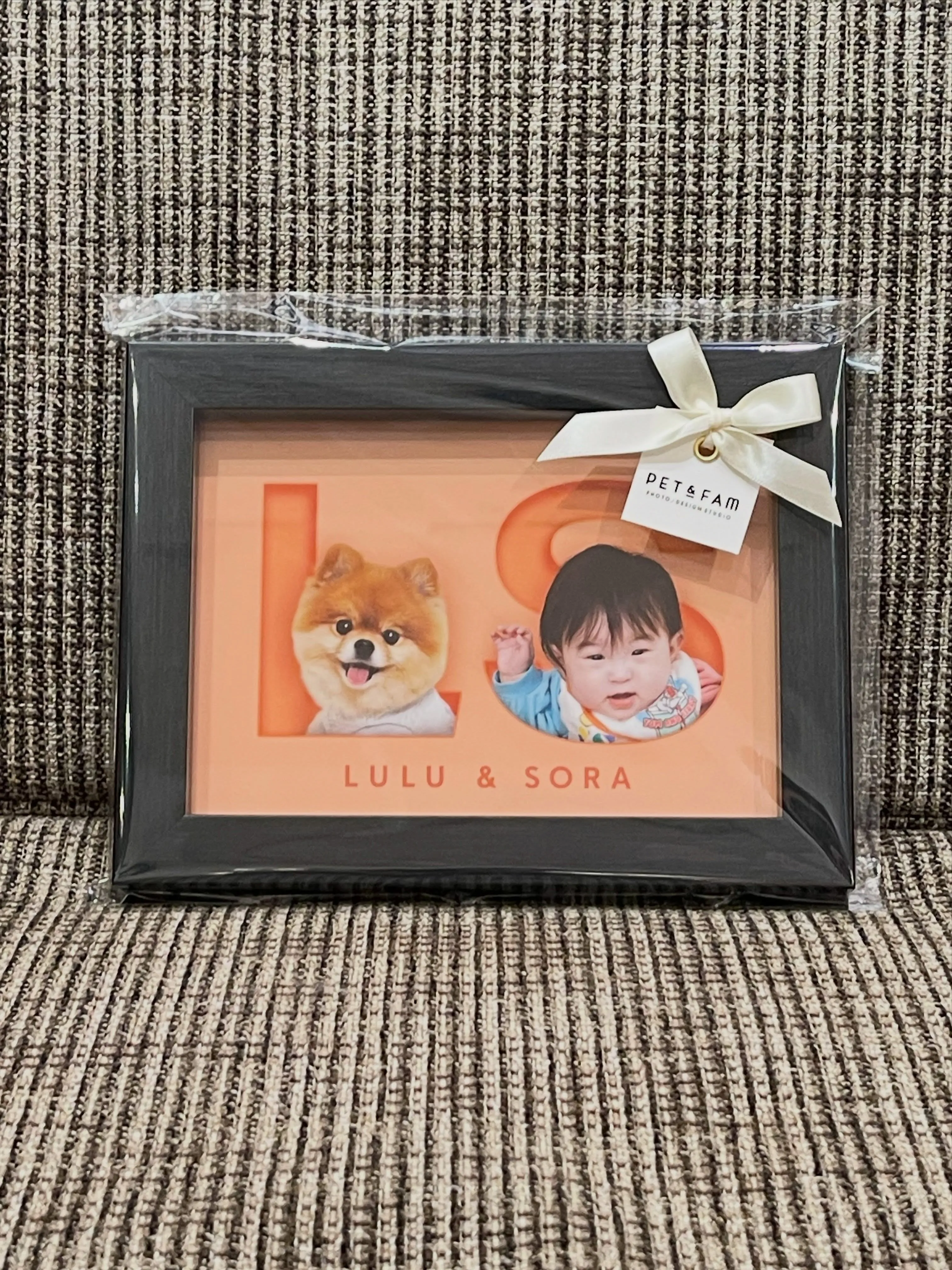 【BABY👶&1wan🐕アルファベットARTポスター/2L額...