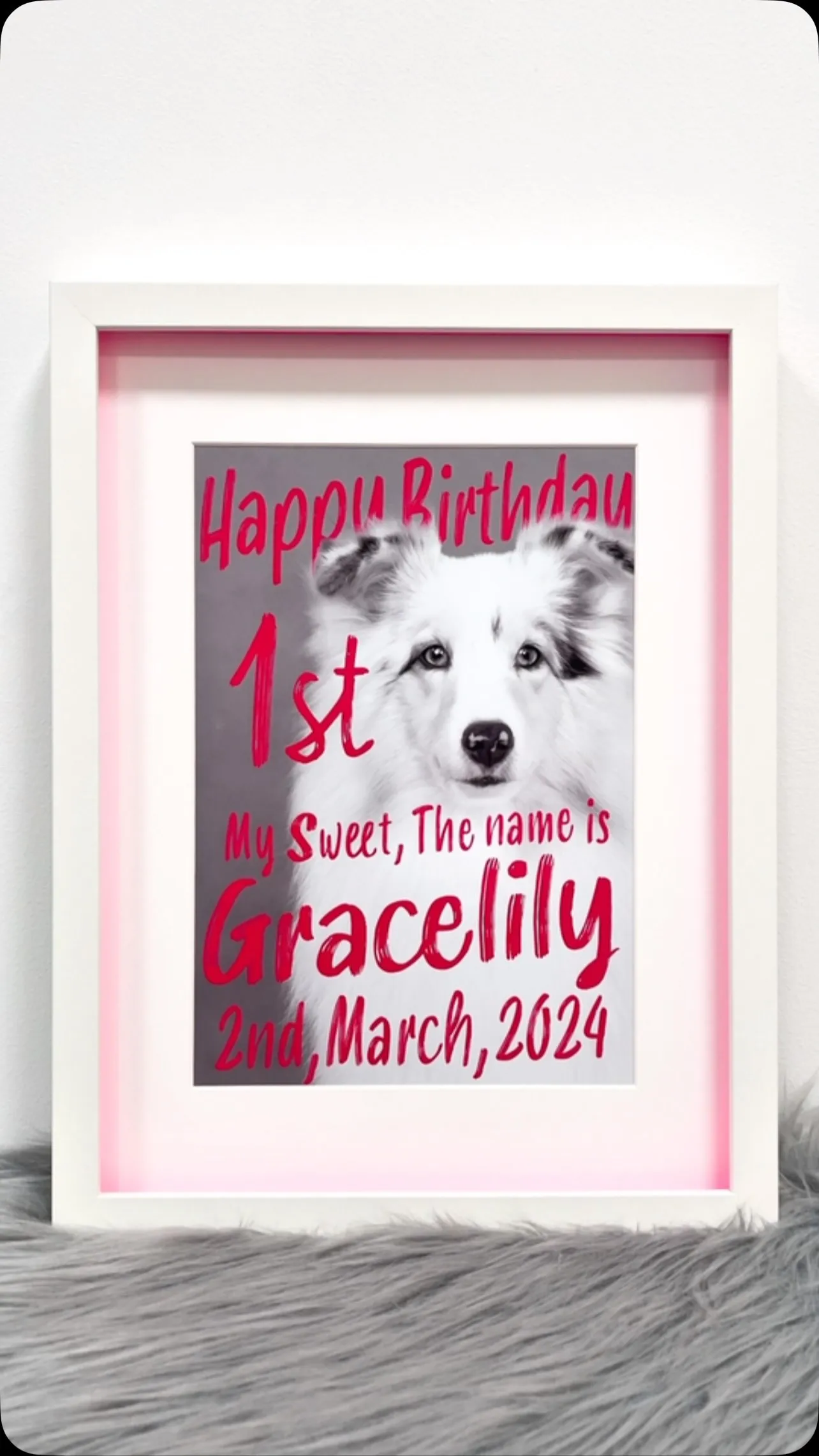 【ビビッドPainting ARTポスター／ネオンピンク／A...